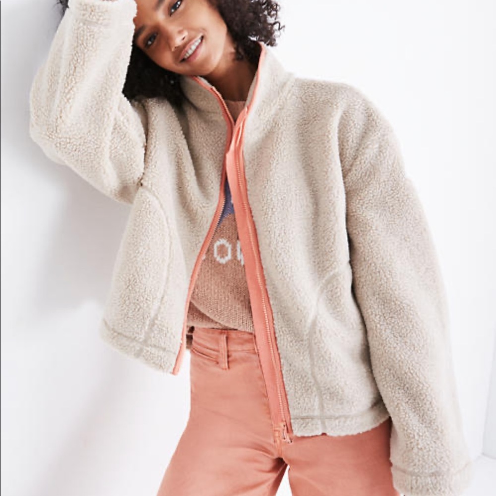 madewell x penfield fleece jacket
